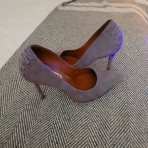 Steve Madden grey velvet stilettos